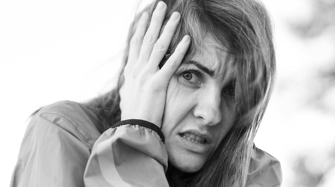 woman overcoming fear
